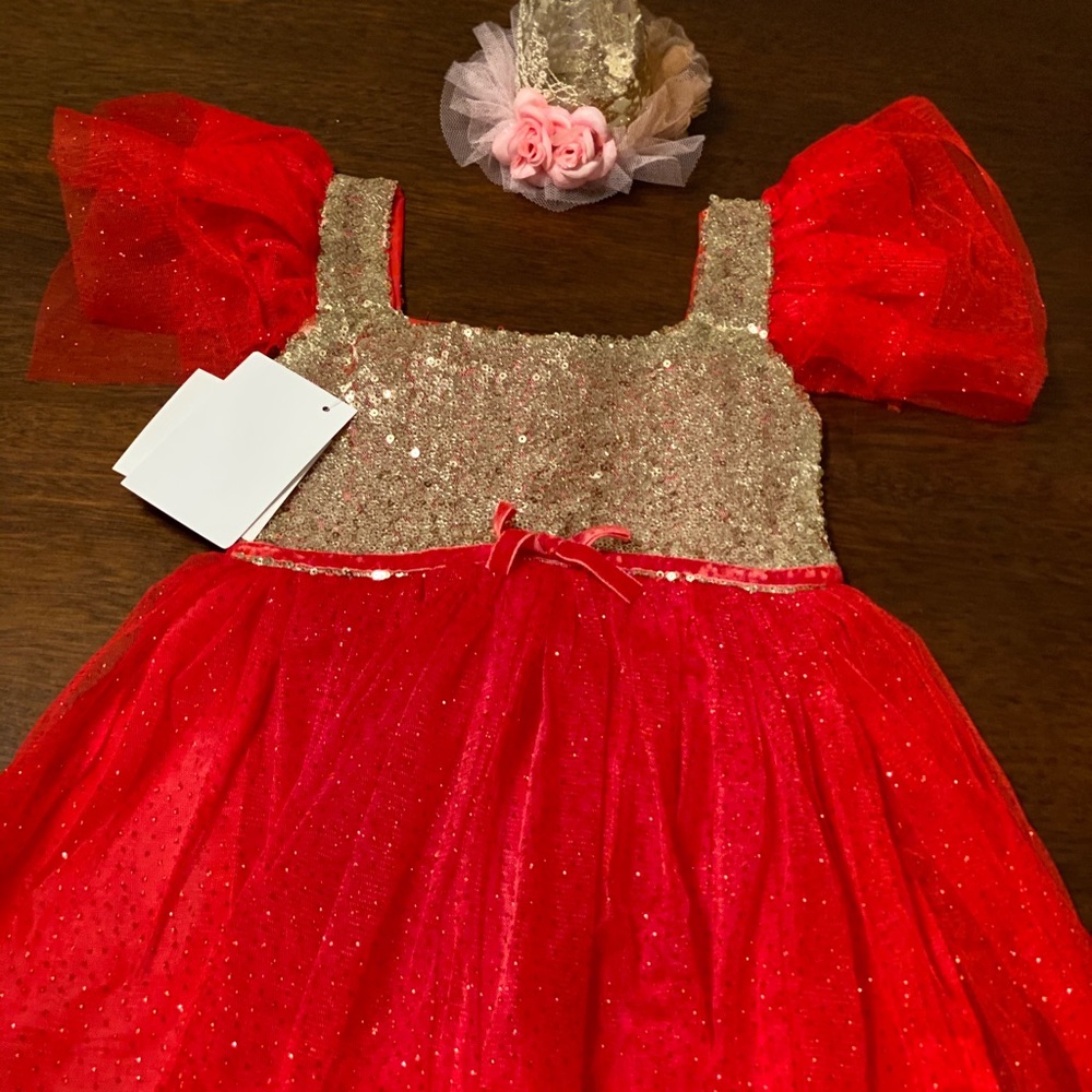 Red Sequin Dress
